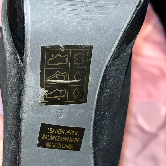 NWOT. N.Y.L.A. Open Toe Lace Up Black Heels Ankle Boots 6 - Picture 6 of 7